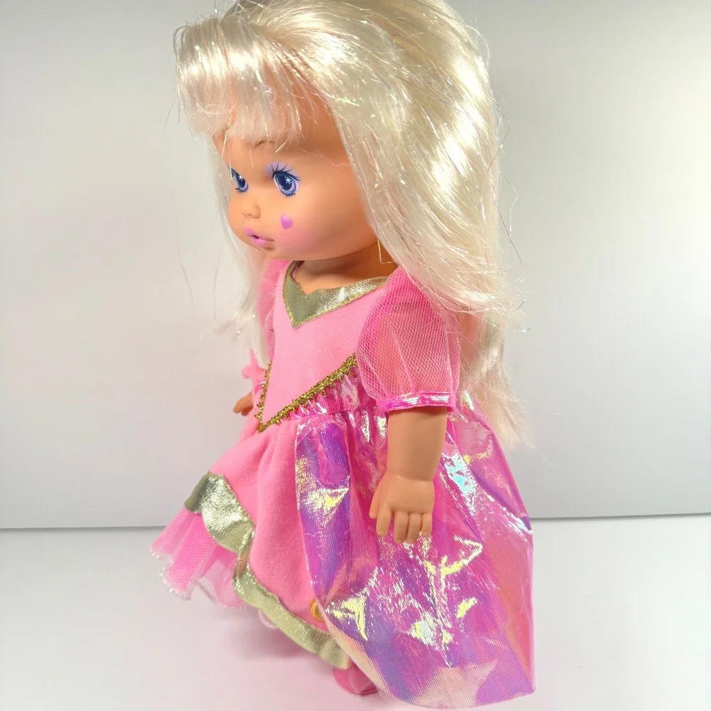 Vintage Little Lil Miss Magic Jewels Doll Mattel 1988 1977 Original Pink Dress